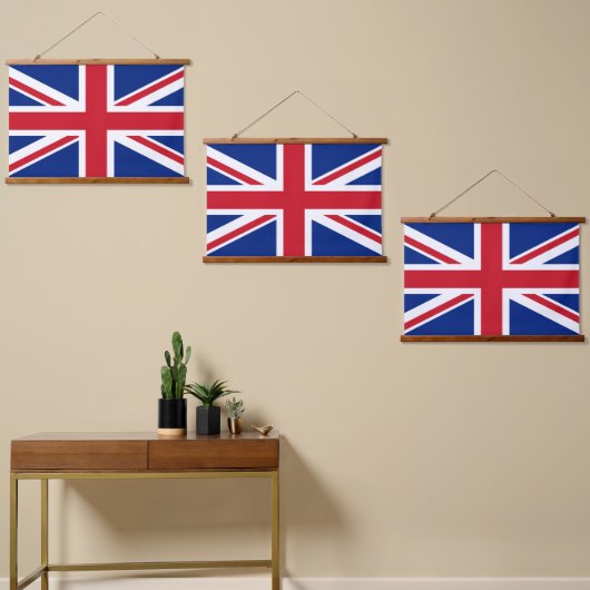イギリスの旗 吊り下げ型タペストリー (非対称)