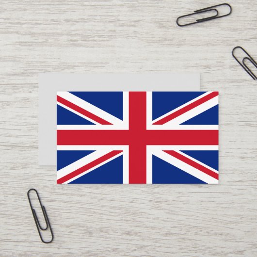 イギリスの旗 名刺 (正面/裏面インサイチュ)