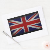 イギリスの旗 長方形シール (封筒)