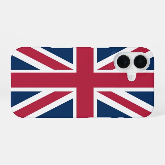 イギリスの旗 iPhone 16ケース (裏面横)