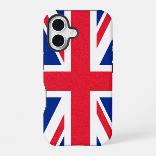 イギリスの旗 iPhone 16ケース (裏面)