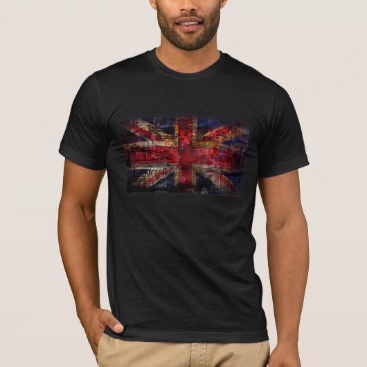 イギリスの旗Destryd及びPunkd Tシャツ (正面)