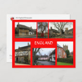 イギリスの村の風景 ポストカード (正面/裏面)