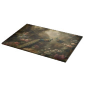 イギリスの森の孔雀3兄弟 キッチンカウンター カッティングボード (角)