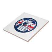 イギリスの洗濯の英国国旗の旗アイコン タイル (側面)