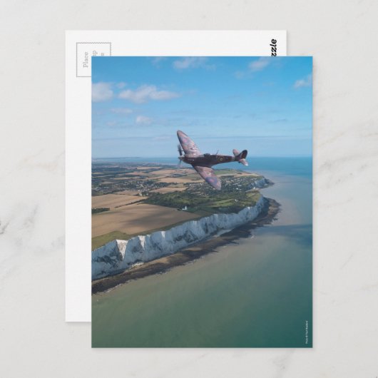 イギリスの海岸に火を放つ。 ポストカード (正面/裏面)