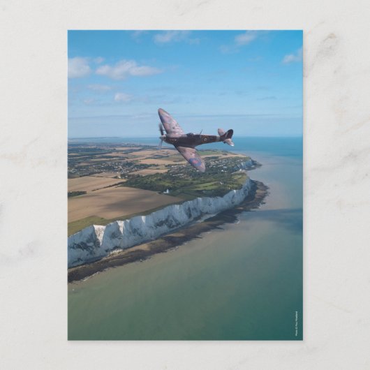 イギリスの海岸に火を放つ。 ポストカード (正面)