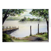 イギリスの湖水地区ダーウェント水 (正面横)