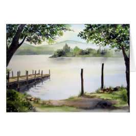 イギリスの湖水地区ダーウェント水