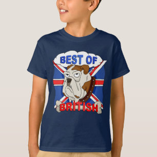 イギリスの漫画のブルドッグのベストはTシャツをからかいます Tシャツ