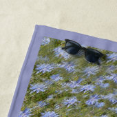 イギリスの牧羊犬の子犬絵画-犬芸術 ビーチタオル (インサイチュ)