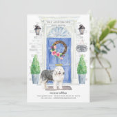 イギリスの牧羊犬の扉の引っ越し案内 招待状 (スタンド正面)