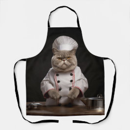 イギリスの猫好きのためのユーモアたっぷりのエプロン エプロン