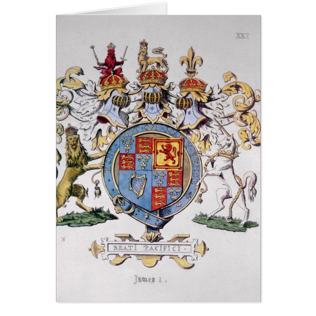 イギリスの王のジェームスI紋章付き外衣 (正面)