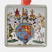 イギリスの王のジェームスI紋章付き外衣 メタルオーナメント (正面)