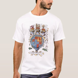 イギリスの王のジェームスI紋章付き外衣 Tシャツ