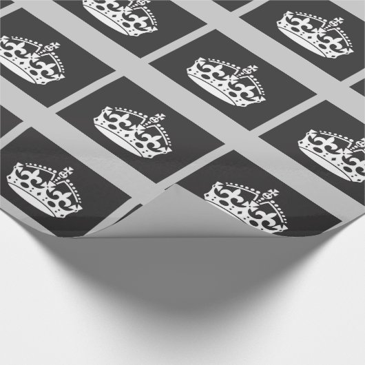 イギリスの王冠の包装紙 ラッピングペーパー (角)