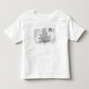 イギリスの王国の新しい地図 トドラーTシャツ