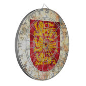 イギリスの王室のな腕 ダーツボード (正面左)