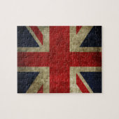 イギリスの王室のな英国国旗のアンティークの旗 ジグソーパズル (横)