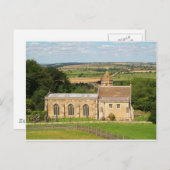 イギリスの田舎の写真ロッキンガム城(3) ポストカード (正面/裏面)
