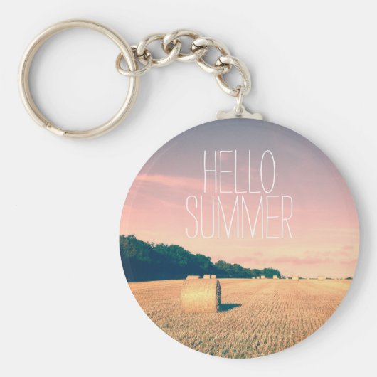 イギリスの田舎の夏の至福 キーホルダー (正面)