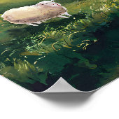 イギリスの田舎の水彩風景絵を描ズ ポスター (角)