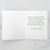 イギリスの田舎の風景オリジナルパパ詩 カード (内部)