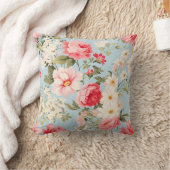 イギリスの田舎フラワーガーデン クッション (ブランケット)