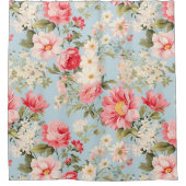 イギリスの田舎フラワーガーデン シャワーカーテン (正面)