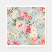 イギリスの田舎フラワーガーデン スタンダードランチョンナプキン (正面)