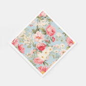 イギリスの田舎フラワーガーデン スタンダードランチョンナプキン (角)