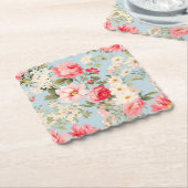 イギリスの田舎フラワーガーデン ペーパーコースター (アングル)