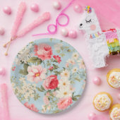 イギリスの田舎フラワーガーデン ペーパープレート (パーティー)