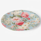 イギリスの田舎フラワーガーデン ペーパープレート (アングル)