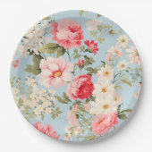 イギリスの田舎フラワーガーデン ペーパープレート (正面)