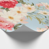 イギリスの田舎フラワーガーデン ラッピングペーパー (角)