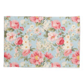 イギリスの田舎フラワーガーデン 枕カバー (裏面)