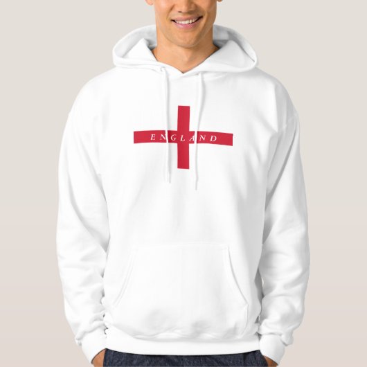 イギリスの男子シャツ国旗 パーカ (正面)