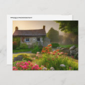 イギリスの石コテージはがき ポストカード (正面/裏面)