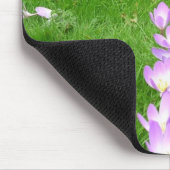 イギリスの秋のクロッカス マウスパッド (コーナー)