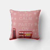 イギリスの穏やかなパーティーを保って下さい クッション (裏面)