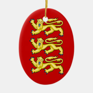 イギリスの紋章クリスマスの装飾品 セラミックオーナメント
