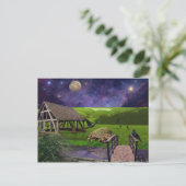 イギリスの緑と快適な土地で ポストカード (スタンド正面)