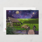 イギリスの緑と快適な土地で ポストカード (正面/裏面)