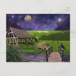 イギリスの緑と快適な土地で ポストカード