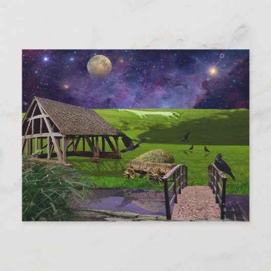 イギリスの緑と快適な土地で ポストカード (正面)