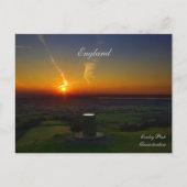 イギリスの美しい夕日のはがき ポストカード (正面)