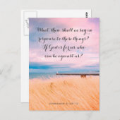 イギリスの美しい海辺、クリスチャンのカード。 ポストカード (正面/裏面)