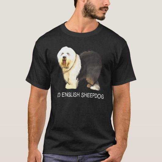 イギリスの老犬熱狂する犬 Tシャツ (正面)